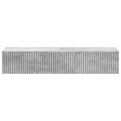 Tavolino da Parete Laterale Grigio Cemento 87,5 x 34,5 x 17 cm | homemem39