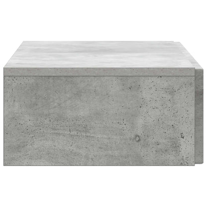 Tavolino da Parete Laterale Grigio Cemento 87,5 x 34,5 x 17 cm | homemem39