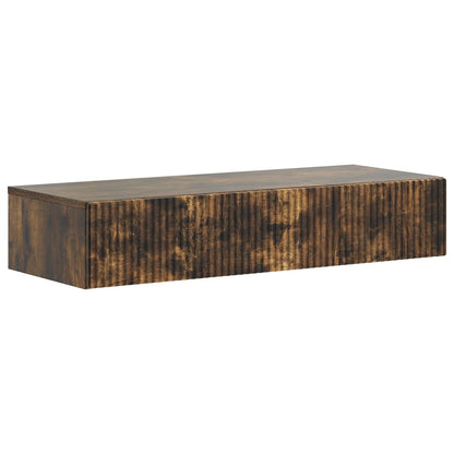 Tavolino da Parete Laterale Rovere Fumo 87,5 x 34,5 x 17 cm | homemem39