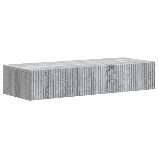Tavolino da Parete Laterale Grigio Sonoma 87,5 x 34,5 x 17 cm | homemem39