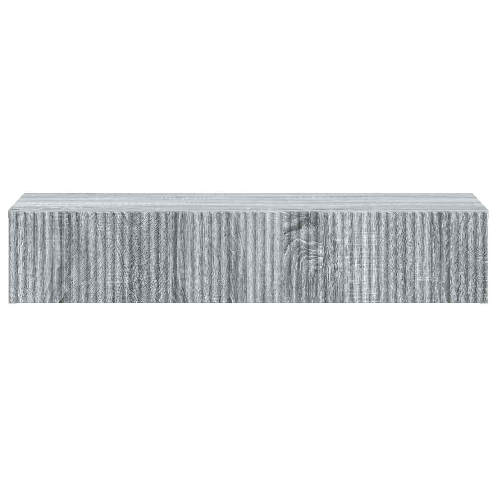 Tavolino da Parete Laterale Grigio Sonoma 87,5 x 34,5 x 17 cm | homemem39
