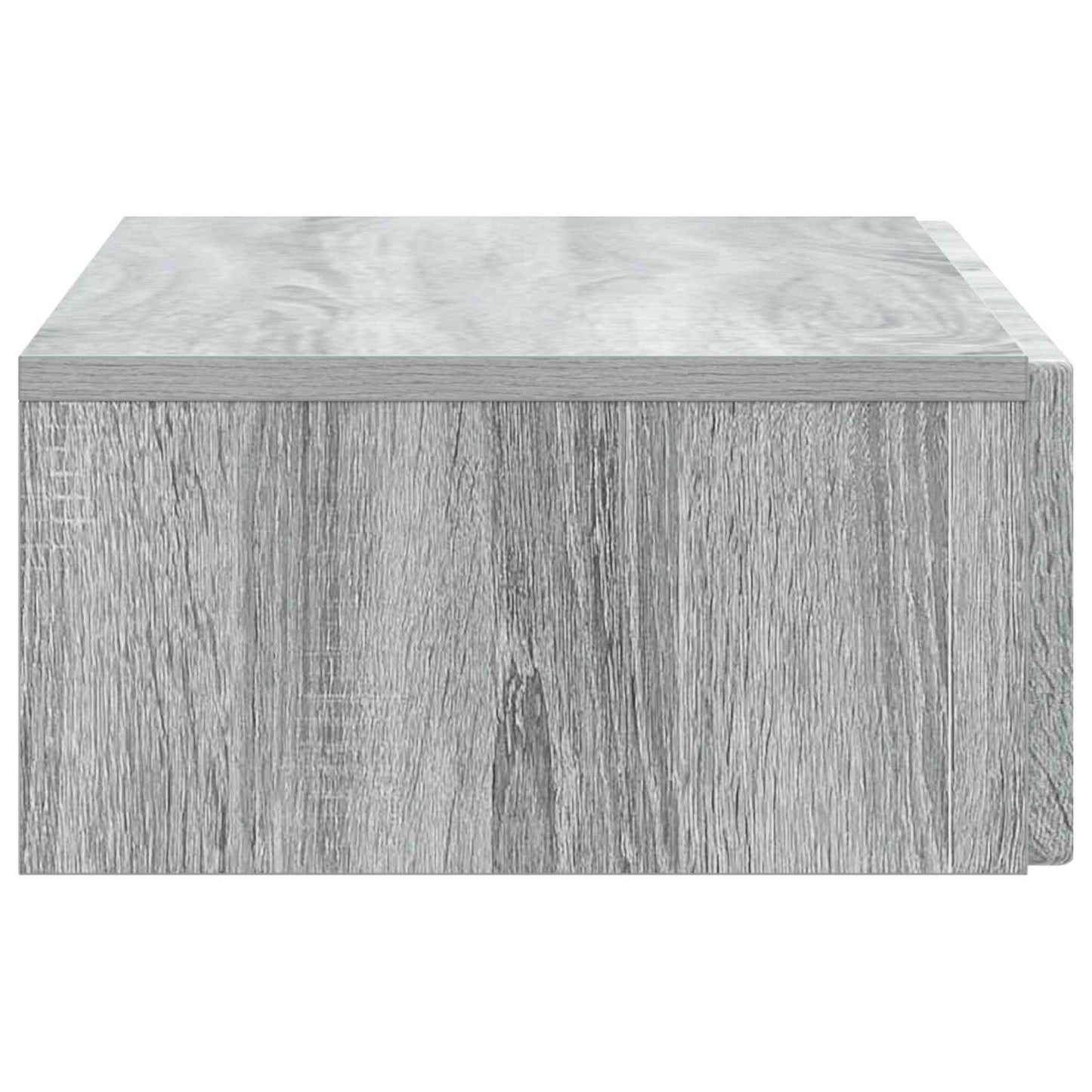 Tavolino da Parete Laterale Grigio Sonoma 87,5 x 34,5 x 17 cm