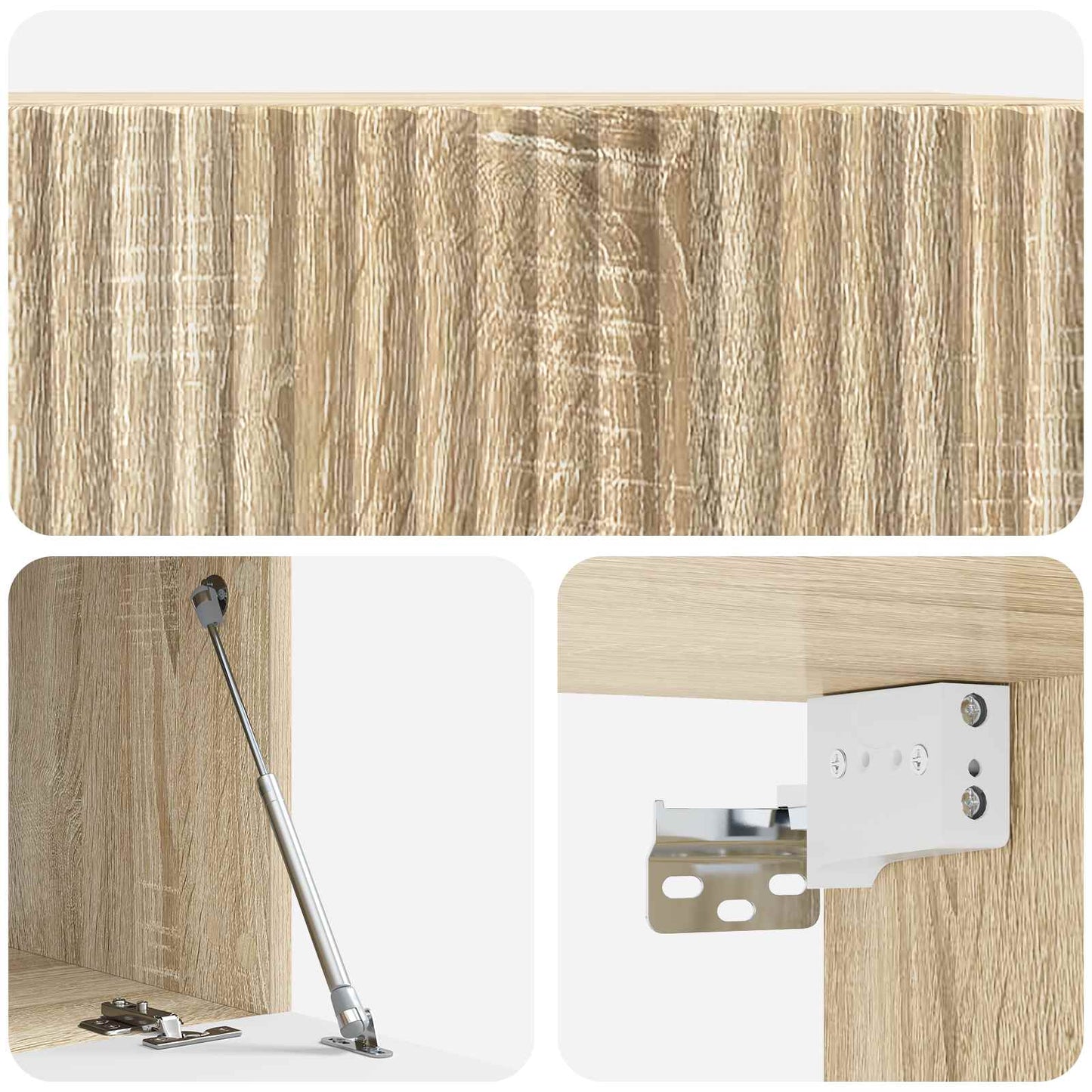 Mobile Porta TV da Muro Rovere Sonoma 59,5 x 41 x 30 cm | homemem39