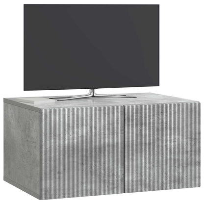 Mobile Porta TV da Muro Grigio Cemento 59,5 x 41 x 30 cm