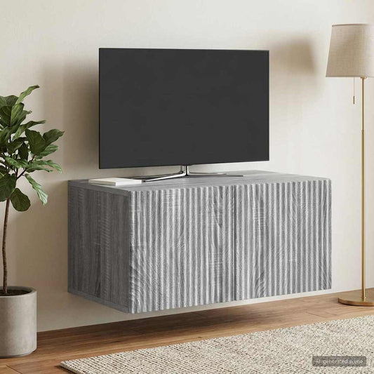 Mobile Porta TV da Muro Grigio Sonoma 59,5 x 41 x 30 cm