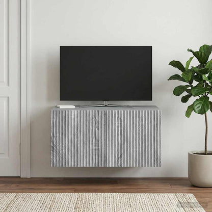 Mobile Porta TV da Muro Grigio Sonoma 59,5 x 41 x 30 cm