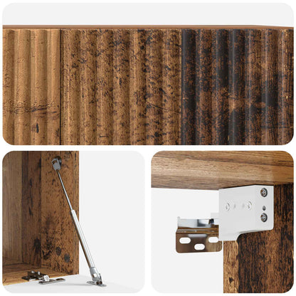 Mobile Porta TV da Muro Legno antico 59,5 x 41 x 30 cm | homemem39