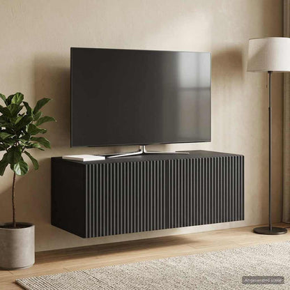 Mobile Porta TV da Muro Nero 78,5 x 41 x 30 cm