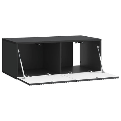 Mobile Porta TV da Muro Nero 78,5 x 41 x 30 cm | homemem39