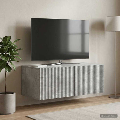 Mobile Porta TV da Muro Grigio Cemento 78,5 x 41 x 30 cm