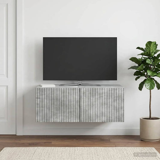 Mobile Porta TV da Muro Grigio Cemento 78,5 x 41 x 30 cm