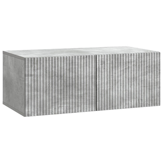 Mobile Porta TV da Muro Grigio Cemento 78,5 x 41 x 30 cm