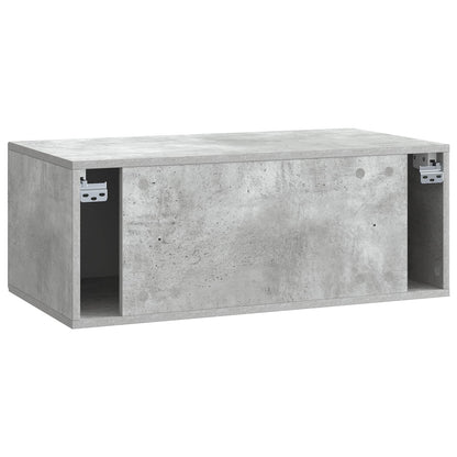 Mobile Porta TV da Muro Grigio Cemento 78,5 x 41 x 30 cm | homemem39