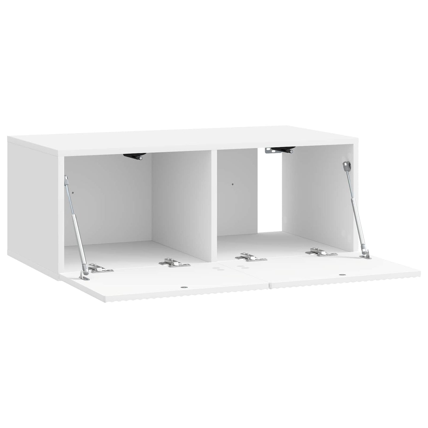Mobile Porta TV da Muro Bianco Lucido 78,5 x 41 x 30 cm