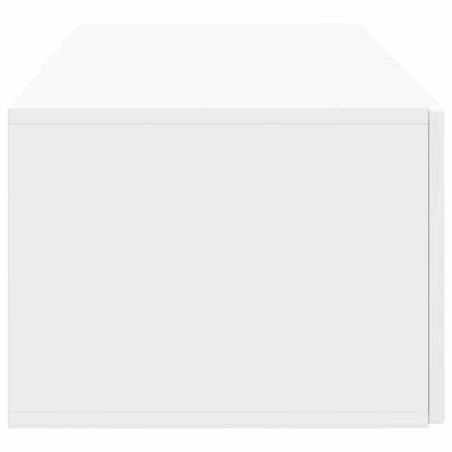 Mobile Porta TV da Muro Bianco Lucido 78,5 x 41 x 30 cm