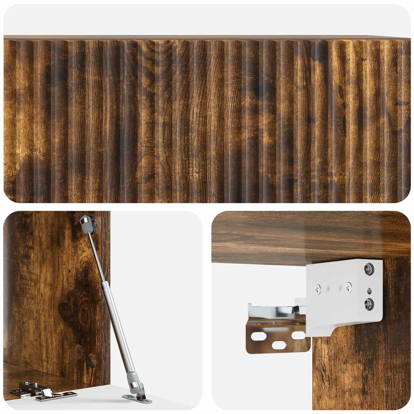 Mobile Porta TV da Muro Rovere Fumo 78,5 x 41 x 30 cm | homemem39