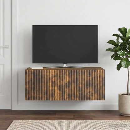 Mobile Porta TV da Muro Rovere Fumo 78,5 x 41 x 30 cm