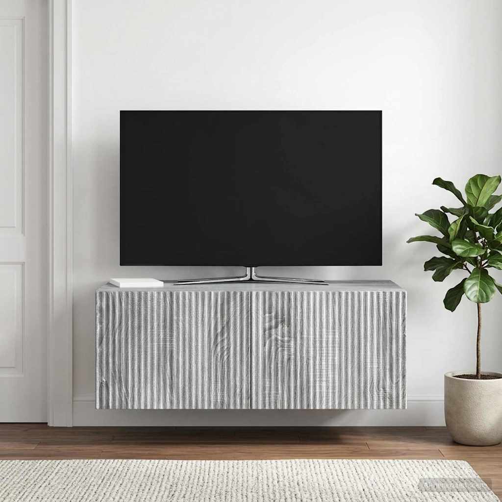 Mobile Porta TV da Muro Grigio Sonoma 78,5 x 41 x 30 cm