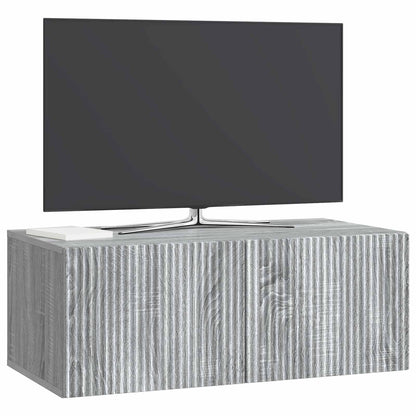 Mobile Porta TV da Muro Grigio Sonoma 78,5 x 41 x 30 cm