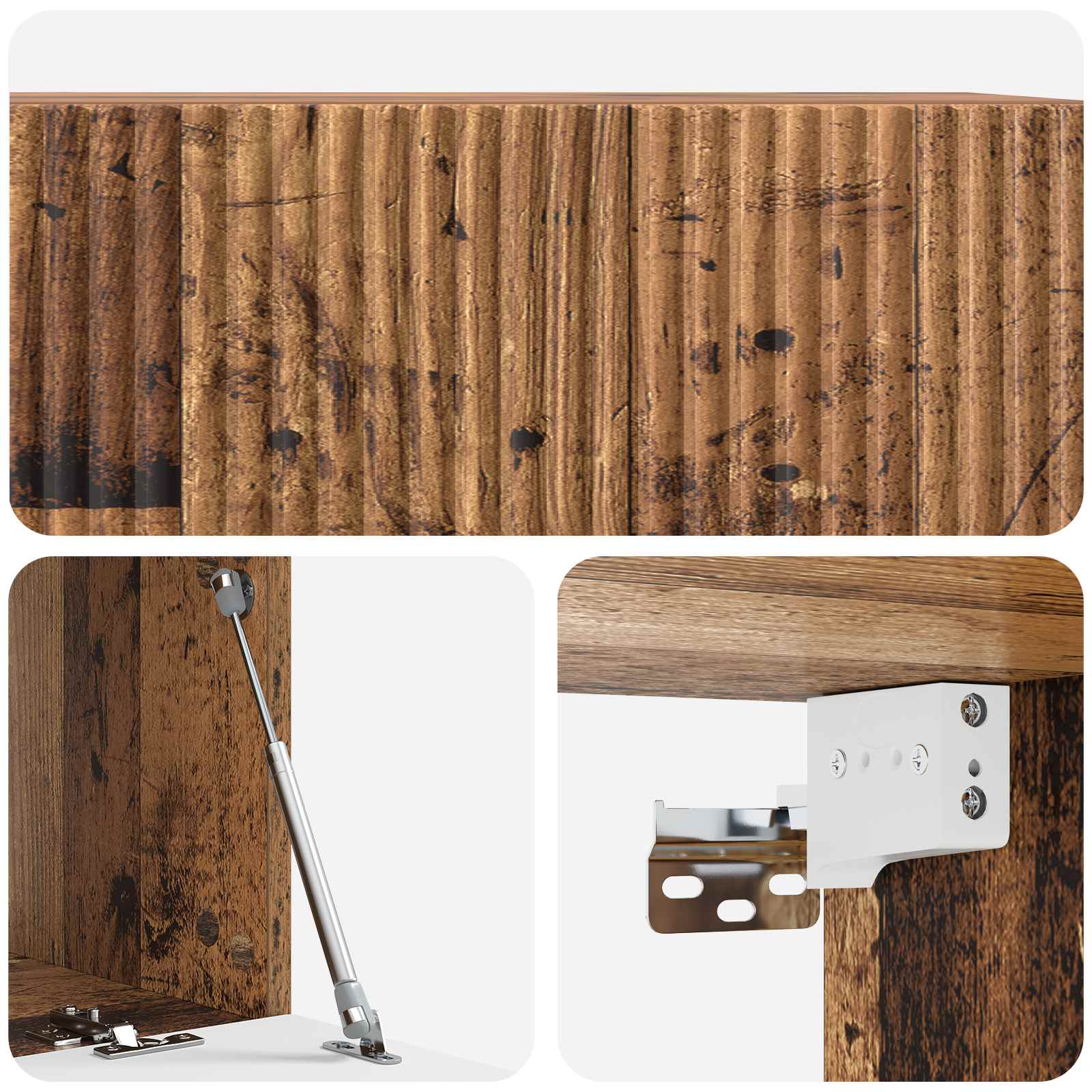 Mobile Porta TV da Muro Legno antico 78,5 x 41 x 30 cm | homemem39