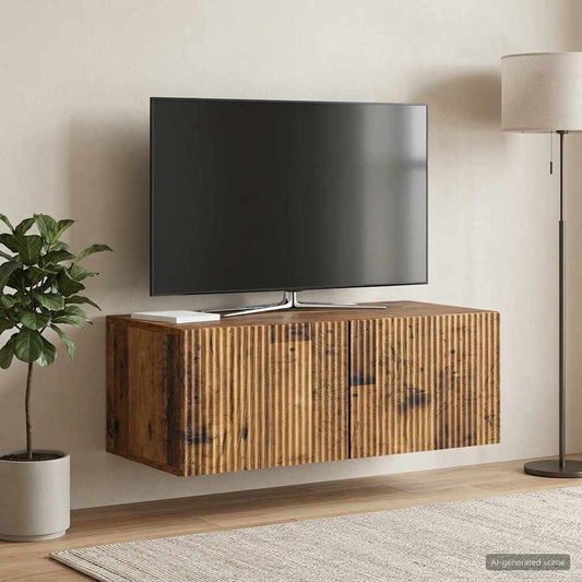 Mobile Porta TV da Muro Legno antico 78,5 x 41 x 30 cm