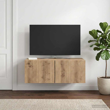 Mobile Porta TV da Muro Rovere Artigianale 78,5 x 41 x 30 cm