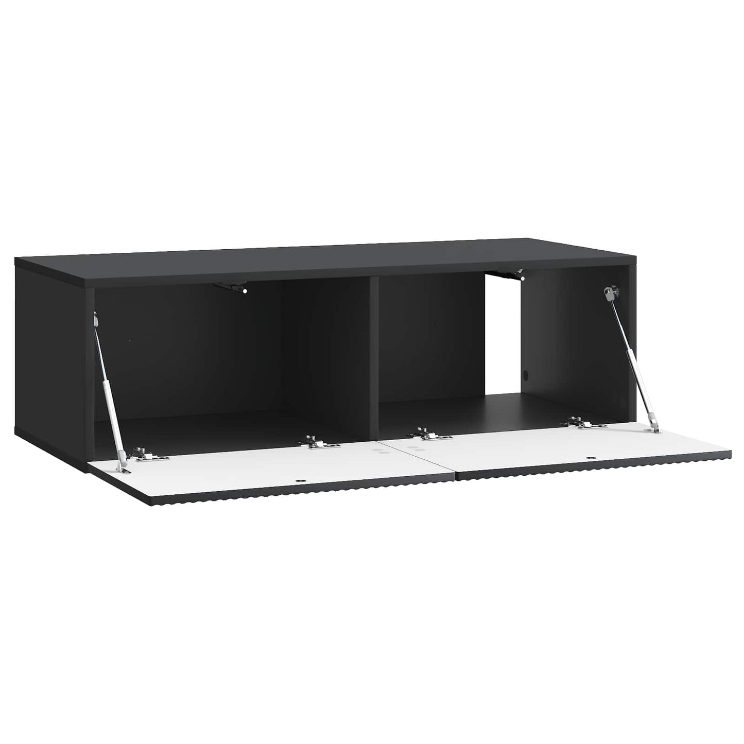 Mobile Porta TV da Muro Montaggio a parete Nero 98 x 41 x 30 cm | homemem39