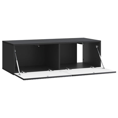 Mobile Porta TV da Muro Montaggio a parete Nero 98 x 41 x 30 cm | homemem39