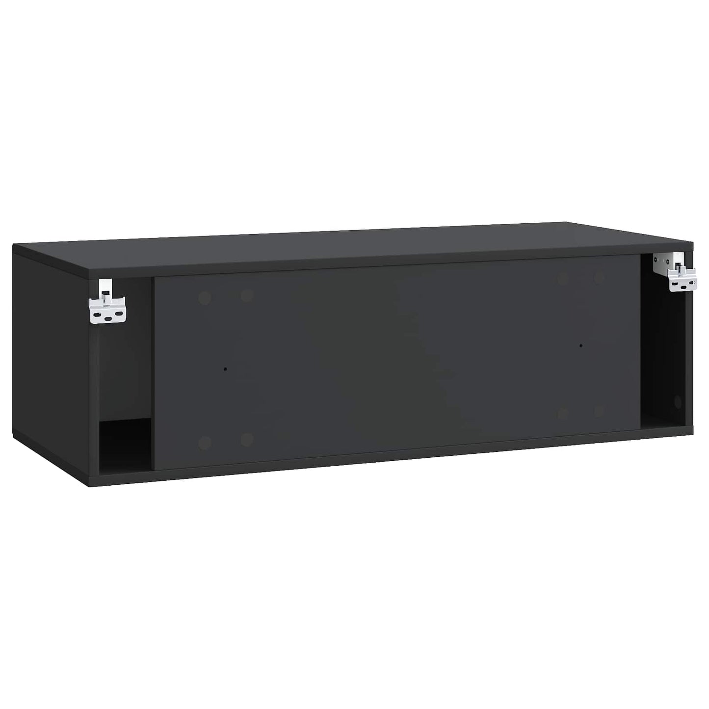 Mobile Porta TV da Muro Montaggio a parete Nero 98 x 41 x 30 cm