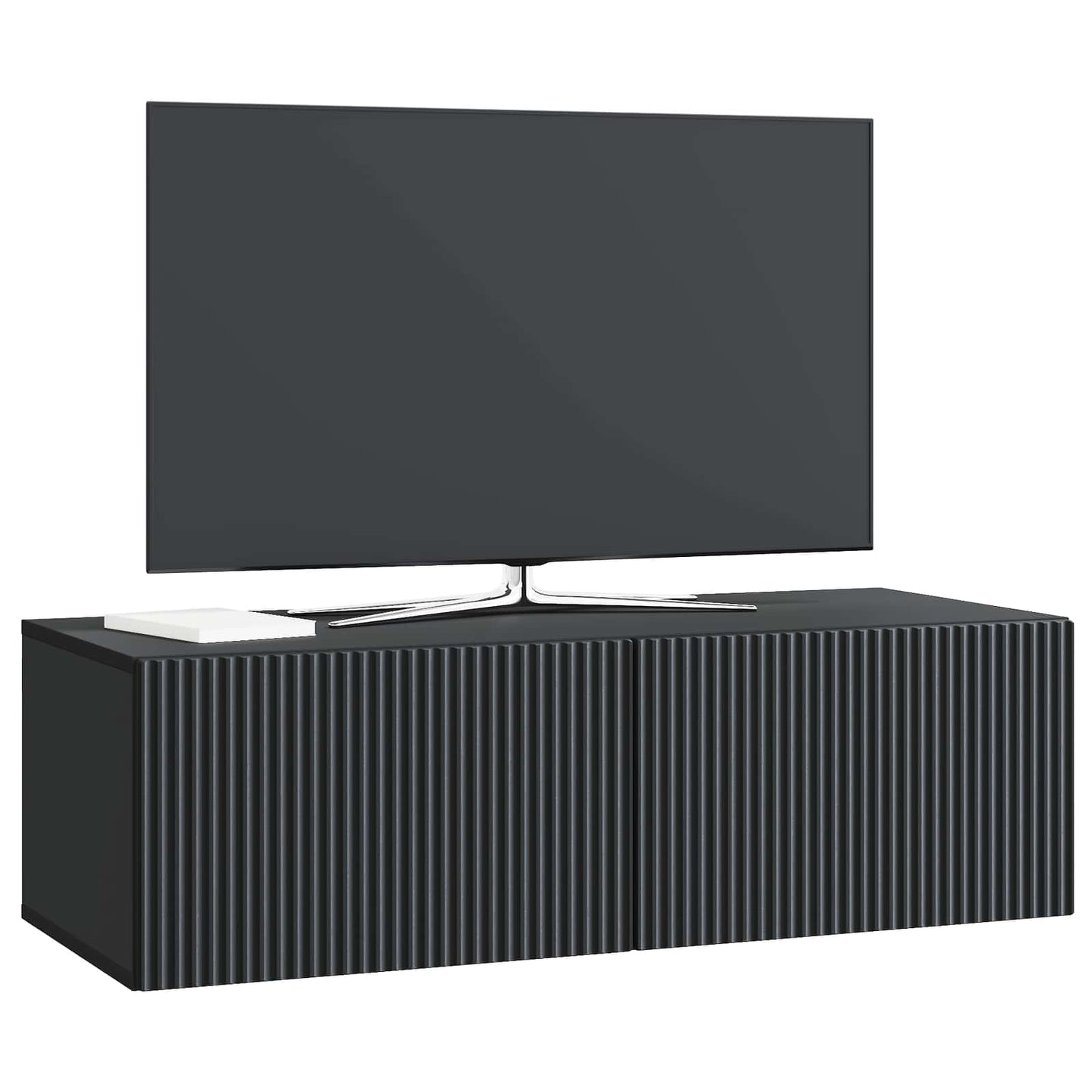 Mobile Porta TV da Muro Montaggio a parete Nero 98 x 41 x 30 cm