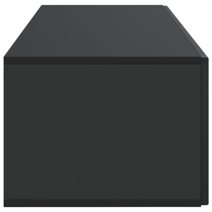 Mobile Porta TV da Muro Montaggio a parete Nero 98 x 41 x 30 cm | homemem39
