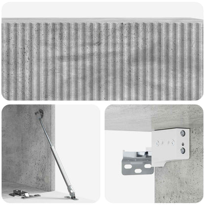 Mobile Porta TV da Muro Grigio Cemento 98 x 41 x 30 cm | homemem39