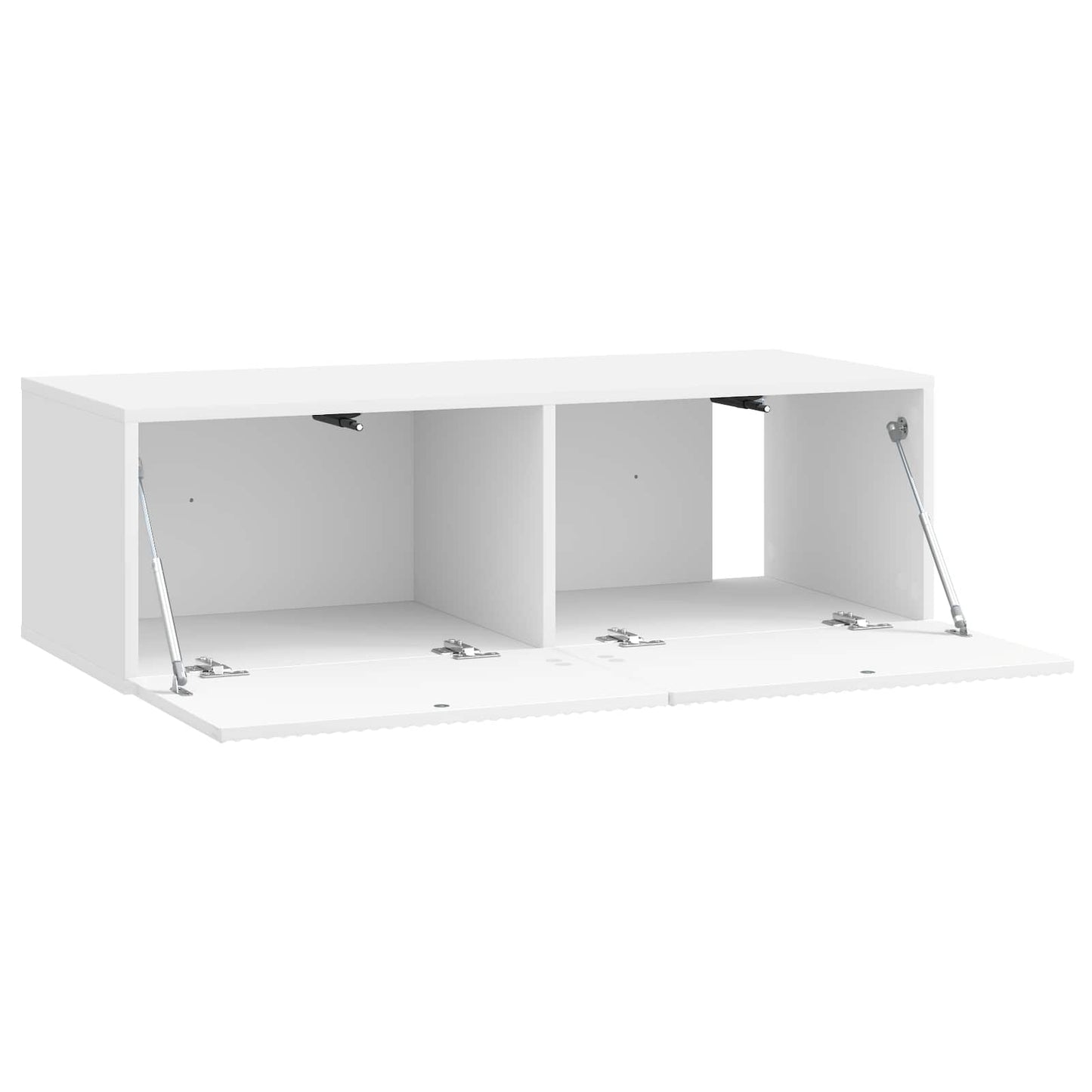 Mobile Porta TV da Muro Bianco Lucido 98 x 41 x 30 cm | homemem39
