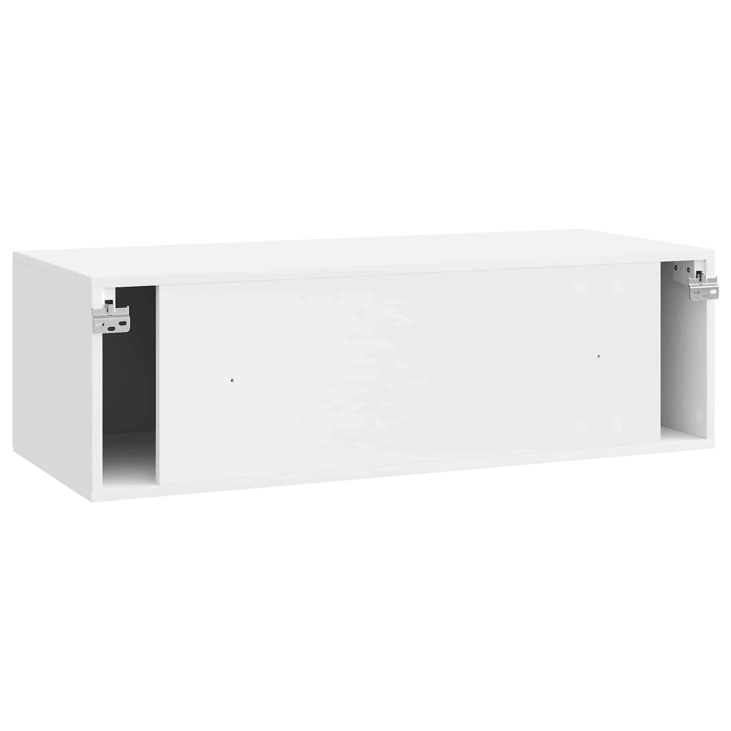 Mobile Porta TV da Muro Bianco Lucido 98 x 41 x 30 cm | homemem39