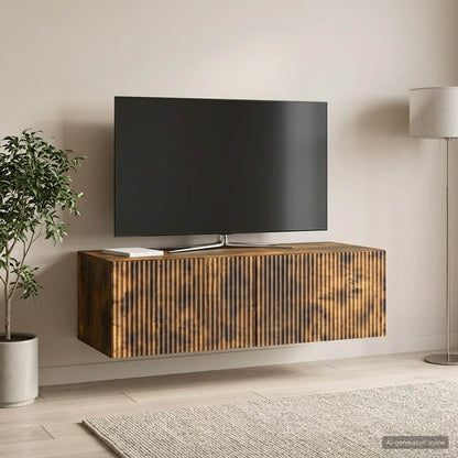 Mobile Porta TV da Muro Rovere Fumo 98 x 41 x 30 cm