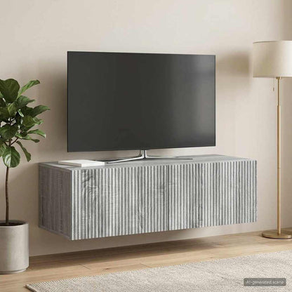 Mobile Porta TV da Muro Grigio Sonoma 98 x 41 x 30 cm