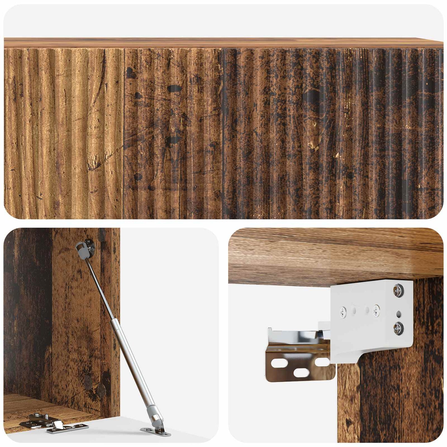 Mobile Porta TV da Muro Legno antico 98 x 41 x 30 cm | homemem39