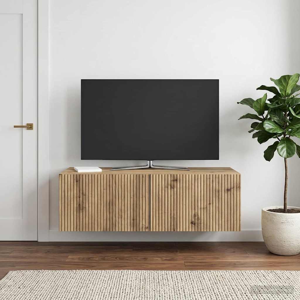 Mobile Porta TV da Muro Rovere Artigianale 98 x 41 x 30 cm