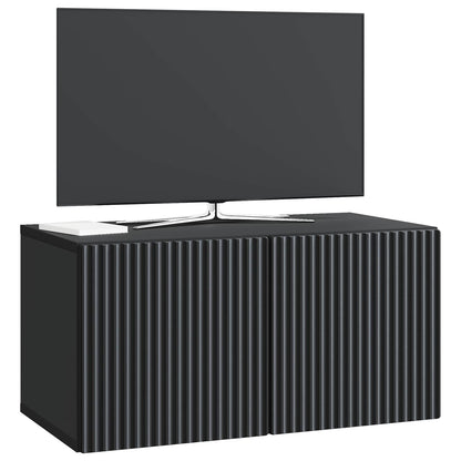 Mobile Porta TV da Muro Nero 59,5 x 31 x 30 cm | homemem39