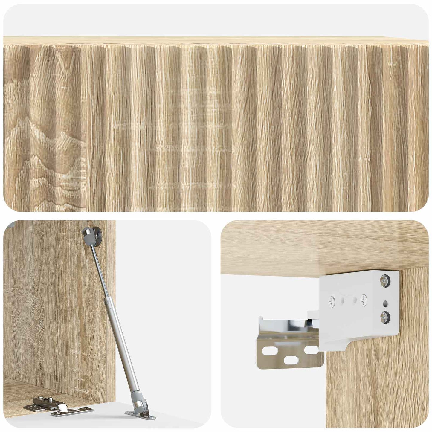 Mobile Porta TV da Muro Rovere Sonoma 59,5 x 31 x 30 cm | homemem39