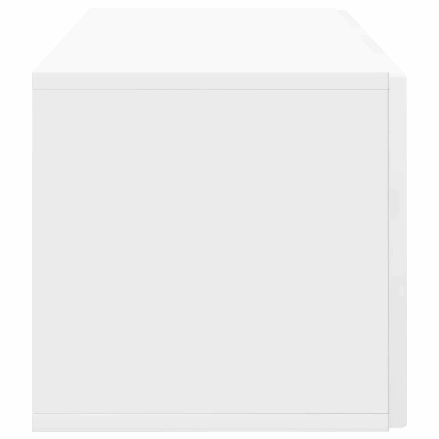 Mobile Porta TV da Muro Bianco Lucido 59,5 x 31 x 30 cm | homemem39