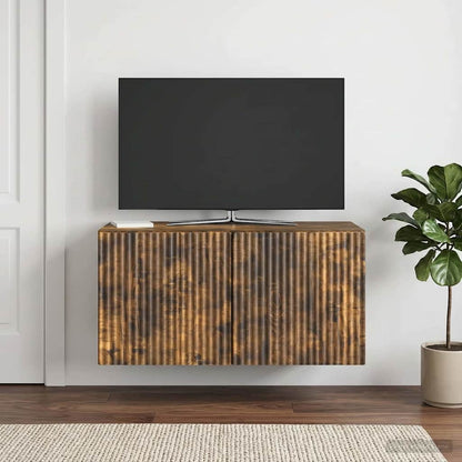 Mobile Porta TV da Muro Rovere Fumo 59,5 x 31 x 30 cm
