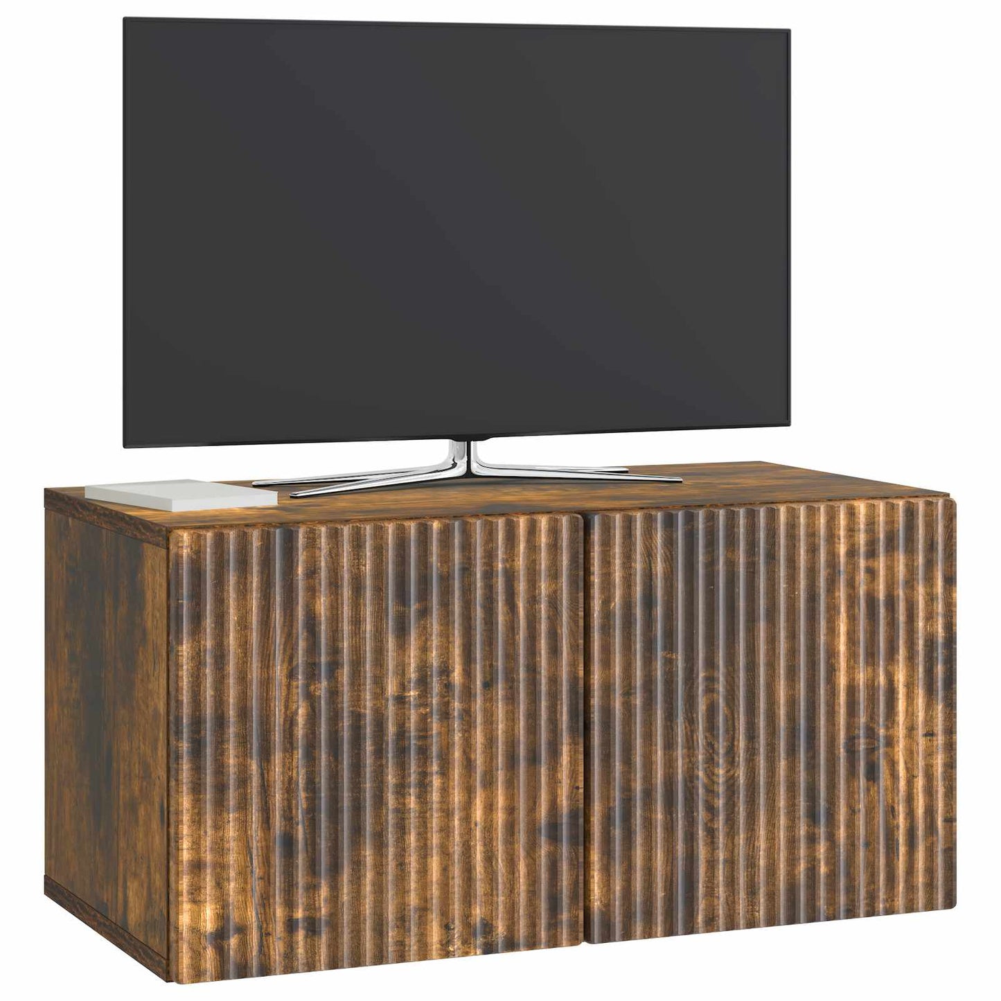 Mobile Porta TV da Muro Rovere Fumo 59,5 x 31 x 30 cm