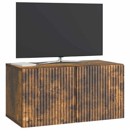 Mobile Porta TV da Muro Rovere Fumo 59,5 x 31 x 30 cm