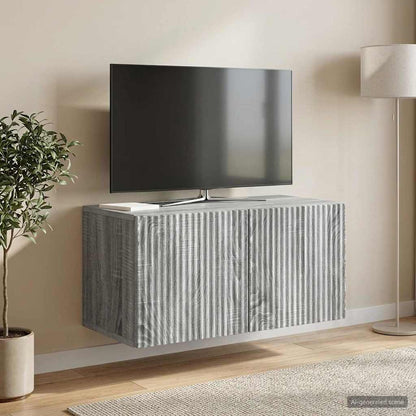 Mobile Porta TV da Muro Grigio Sonoma 59,5 x 31 x 30 cm