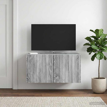 Mobile Porta TV da Muro Grigio Sonoma 59,5 x 31 x 30 cm