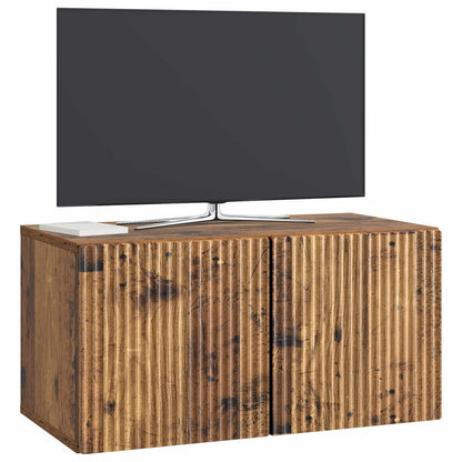 Mobile Porta TV da Muro Legno antico 59,5 x 31 x 30 cm