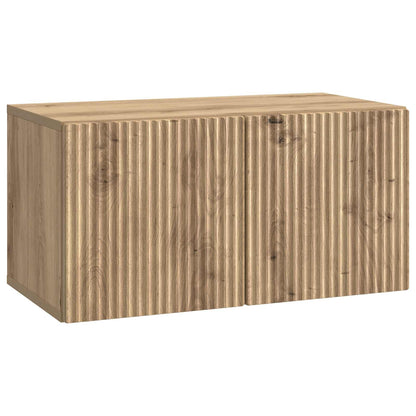 Mobile Porta TV da Muro Rovere Artigianale 59,5 x 31 x 30 cm | homemem39