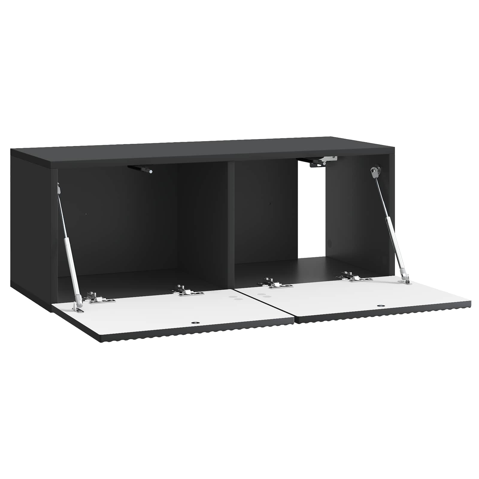 Mobile Porta TV da Muro Nero 78,5 x 31 x 30 cm | homemem39