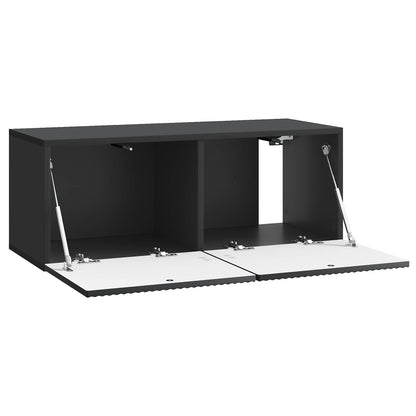 Mobile Porta TV da Muro Nero 78,5 x 31 x 30 cm